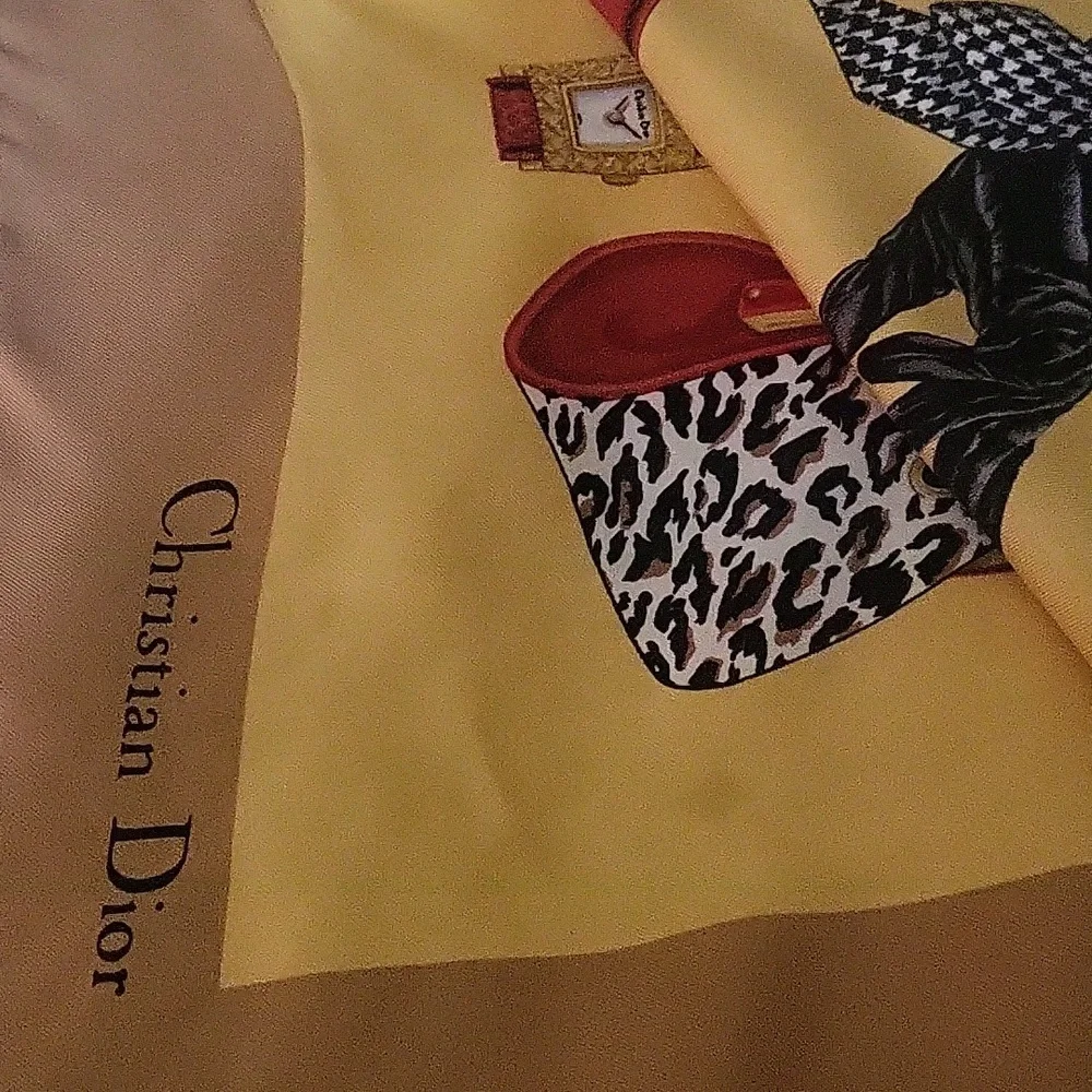 Vintage Christian Dior Silk Scarf